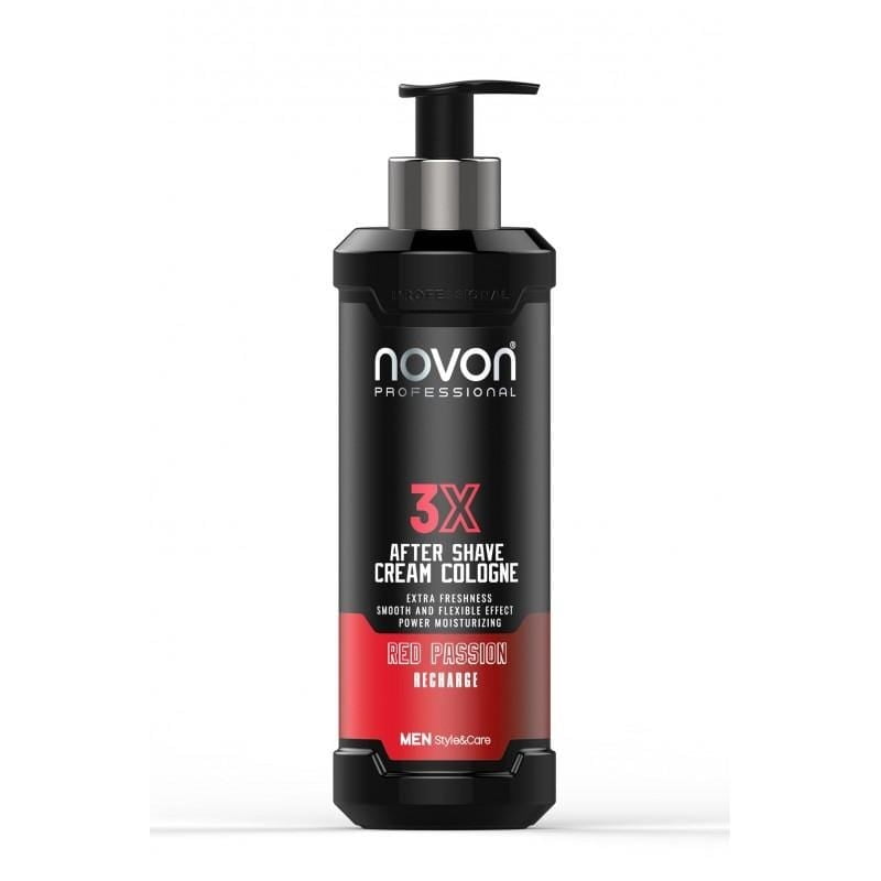 Novon 3X After Shave Cream Cologne - RedcPassion - 400ml