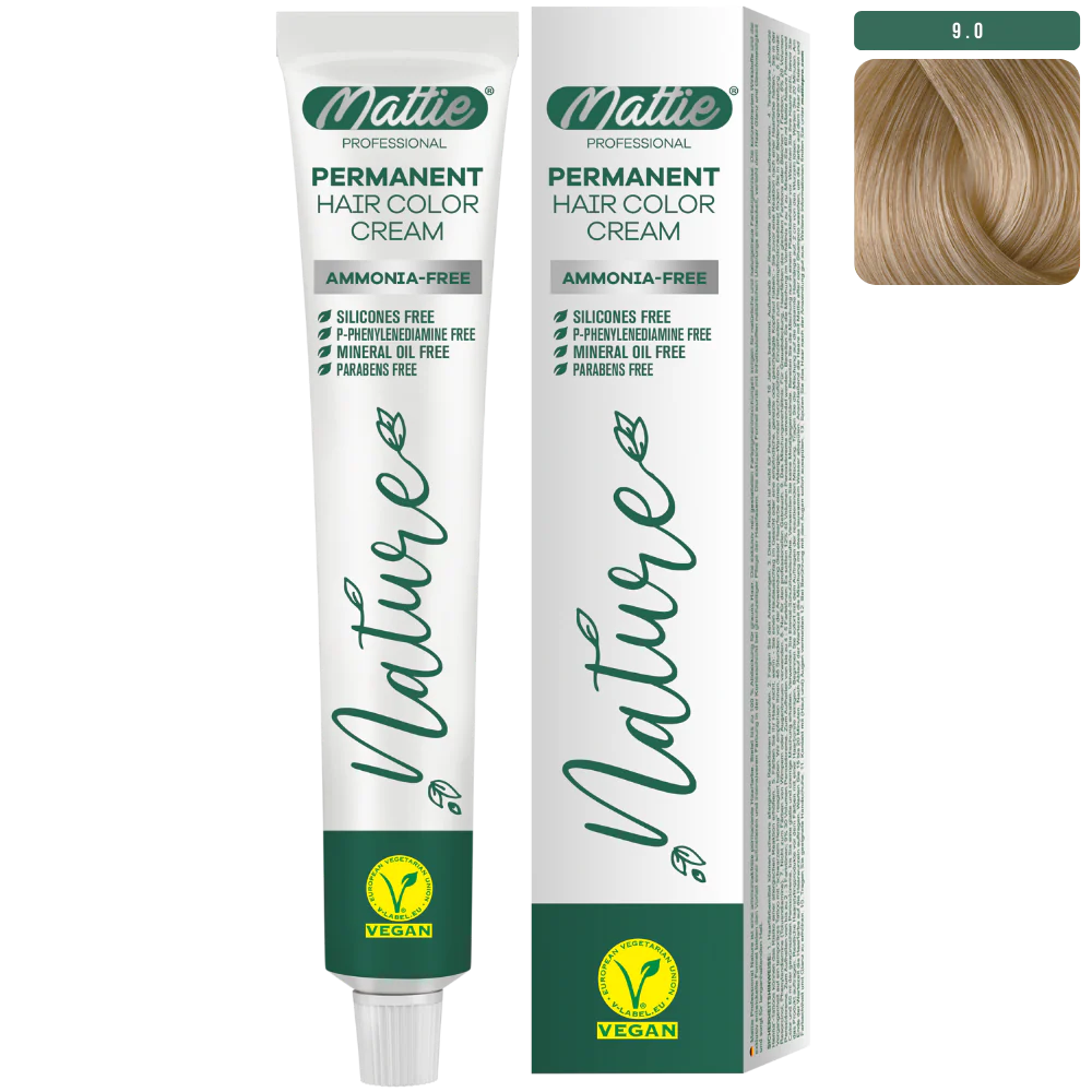 Mattie Professional Vegan Permanente Haarkleurcrème 60ml